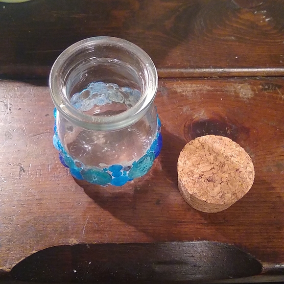 Hand Decorated Rhinestone Stash Jar - Picture 3 of 3